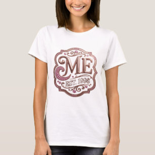 Cool Gold ME EST 1998 Design T-Shirt
