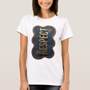 Cool Gold RESPECT Quote Design T-Shirt