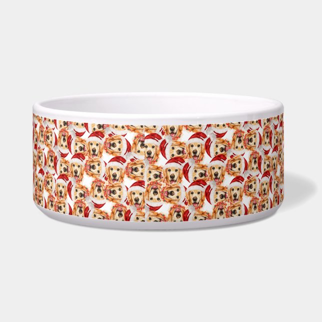 Cool Golden Retriever Name Christmas Pattern (Left)