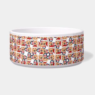 Cool Golden Retriever Name Santa Christmas Pattern