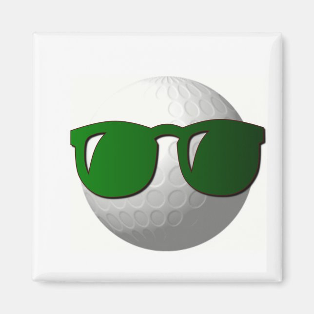 Cool Golf Ball Design Magnet (Front)