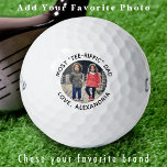 Cool Golfer Dad Personalised Cute Kids Photo  Golf Balls<br><div class="desc">Introducing our modern and stylish golf balls that you can personalise to your liking! These golf balls make for the perfect golfer gifts, whether it's for your dad, grandpa, mum, or even from your furry friend, with the option to add a picture of your pet or dog. Our create your...</div>