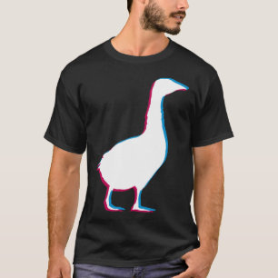 Cool Goose Duck Silhouette Stylish Geese Bird Anim T-Shirt