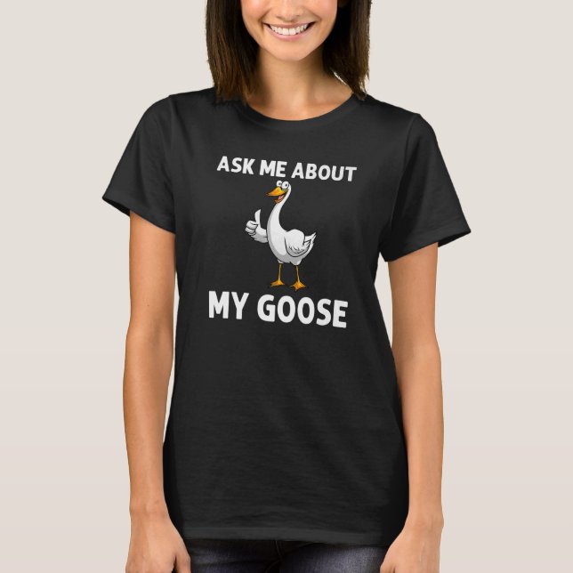 Cool Goose For Men Women Canadian Geese Bird Hunte T-Shirt (Front)