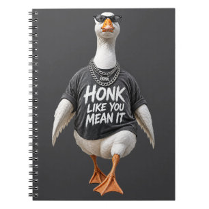 Cool Goose Wearing Sunglasses Notebook