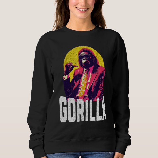 Cool Gorilla And Suit Awaken Your Strength and Con Sweatshirt (Front)
