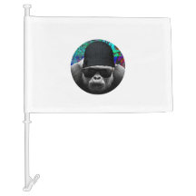 Cool Gorilla Car Flag