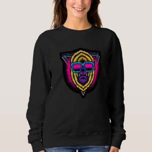 Cool Gorilla Sacred Geometry Fractal Patterns Good Sweatshirt