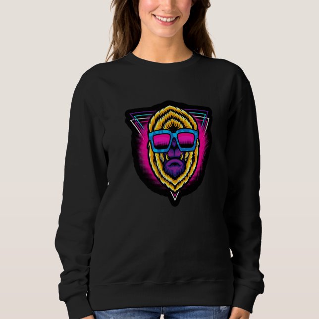 Cool Gorilla Sacred Geometry Fractal Patterns Good Sweatshirt (Front)
