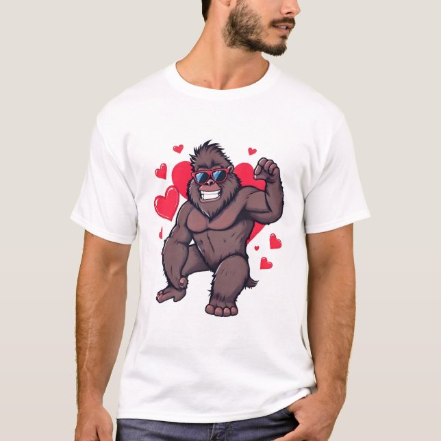 Cool Gorilla Valentine T-Shirt (Front)
