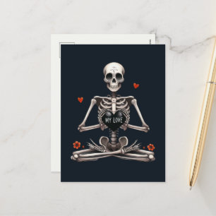 Cool Gothic Happy Valentine's Day Holiday Postcard