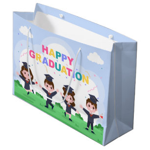 cool Grade school kids Graduation Large Gift Bag