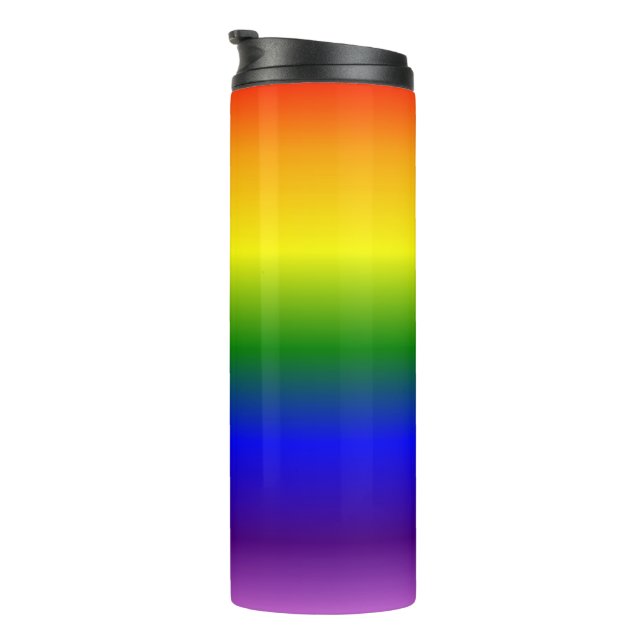 Cool Gradient Colours Pattern Thermal Tumbler (Rotated Right)