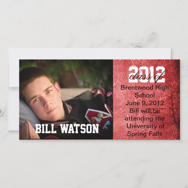 Cool Graduation Announcement (Front)