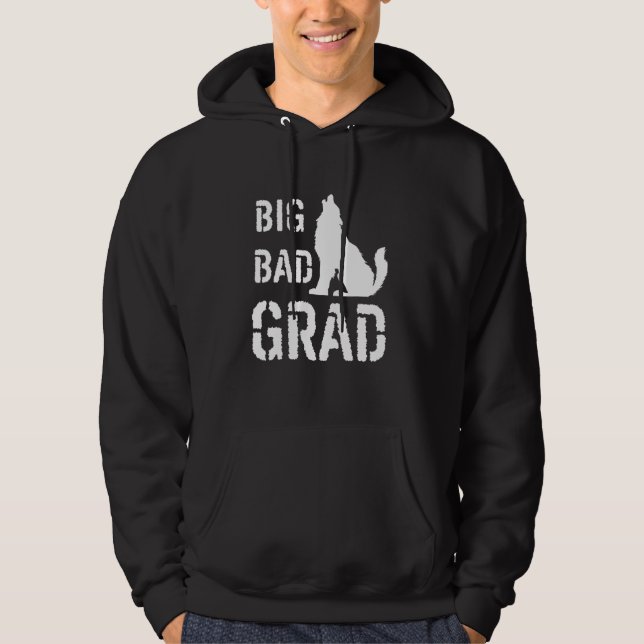 Cool Graduation For Him Wolf For Son Nephew Friend Hoodie (Front)