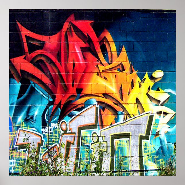 Cool Graffiti home office decor acryllic (Front)