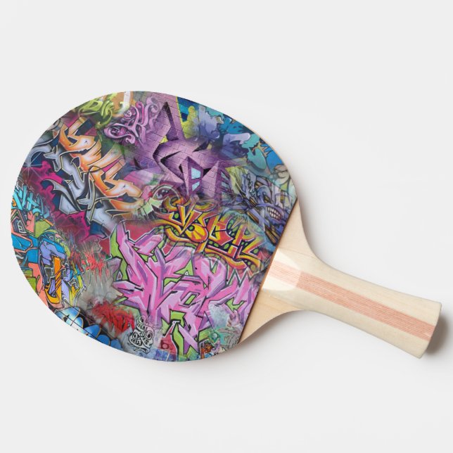 Cool Graffiti Street Art Abstract Ping Pong Paddle (Side)