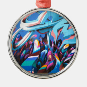 Cool Graffiti Wall Metal Ornament
