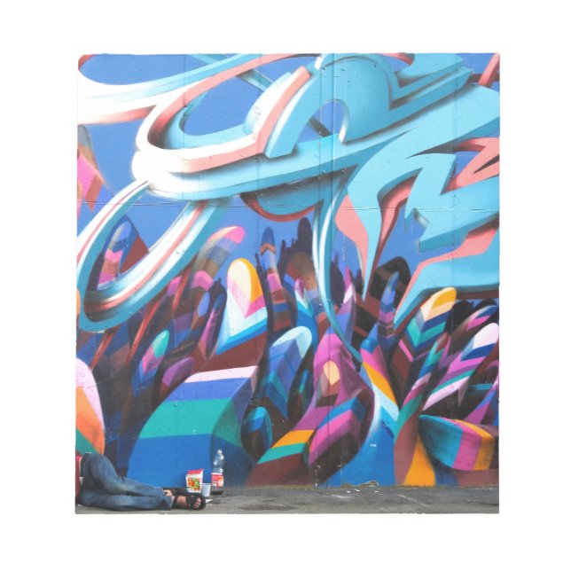 Cool Graffiti Wall Notepad (Front)
