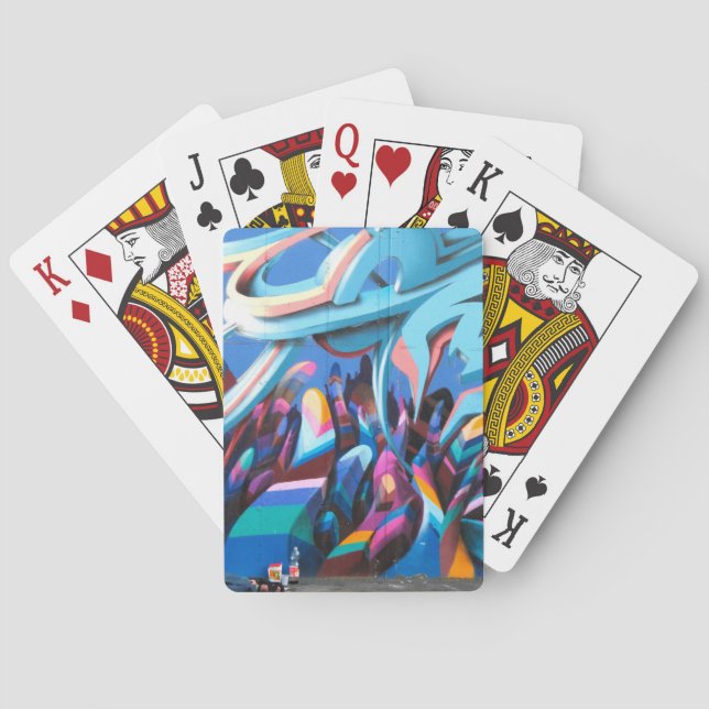Cool Graffiti Wall Playing Cards (Back)