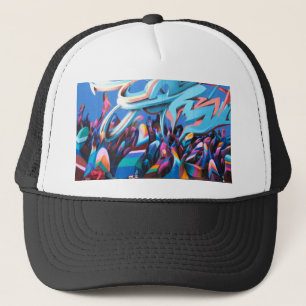 Cool Graffiti Wall Trucker Hat