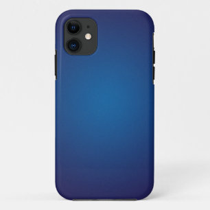 Cool Grainy Deep Blue Vignette iPhone 11 Case