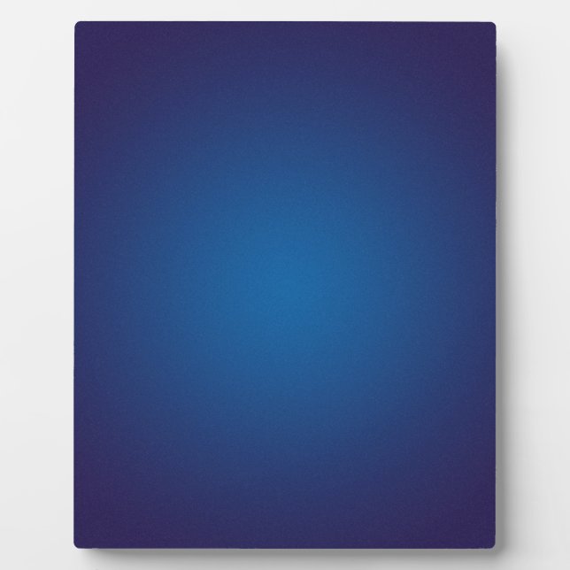 Cool Grainy Deep Blue Vignette Plaque (Front)