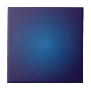 Cool Grainy Deep Blue Vignette Tile