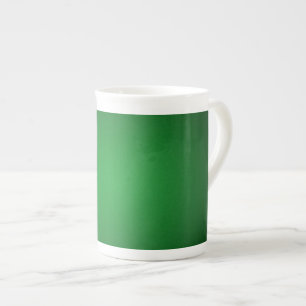 Cool Grainy Green-Black Vignette Bone China Mug