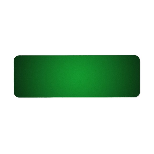 Cool Grainy Green-Black Vignette Return Address Label (Front)