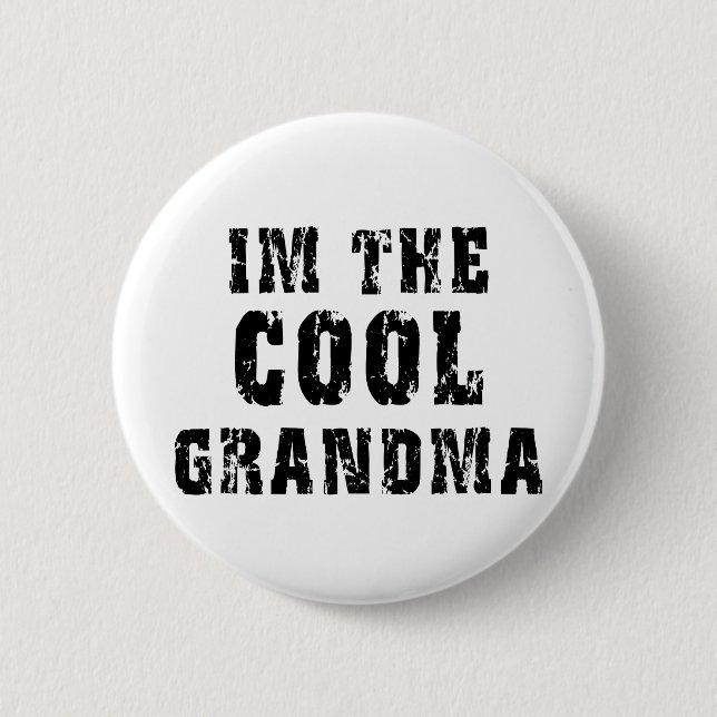 Cool Grandma T-Shirt 6 Cm Round Badge (Front)