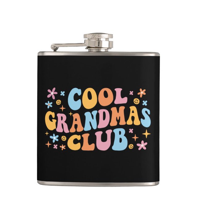Cool Grandmas Club III Hip Flask (Front)
