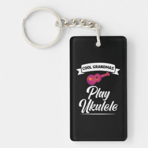 Cool Grandmas play Ukulele Uke Music Ukulele Key Ring