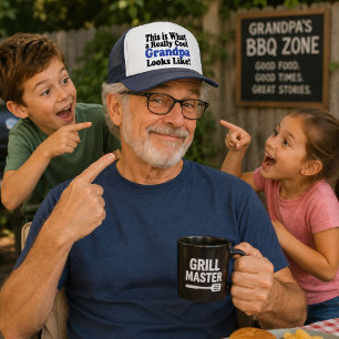 Cool Grandpa Funny Grandfather Trucker Hat Gift