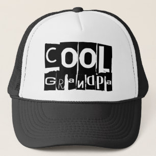 Cool Grandpa Typography Trucker Hat