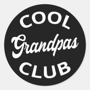 Cool Grandpas Club I Classic Round Sticker