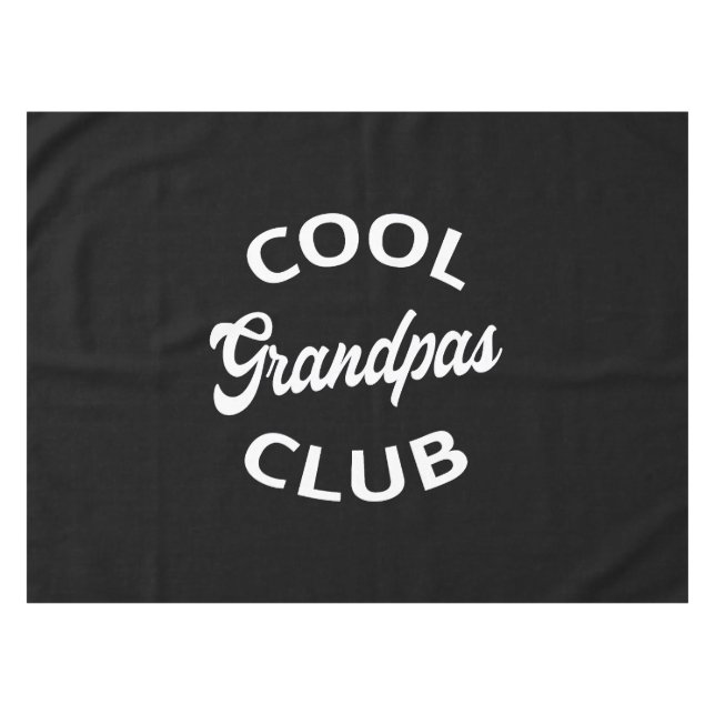 Cool Grandpas Club I Tablecloth (Front (Horizontal))