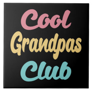 Cool Grandpas Club II Ceramic Tile