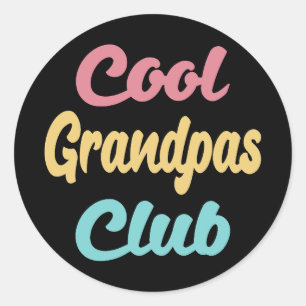 Cool Grandpas Club II Classic Round Sticker