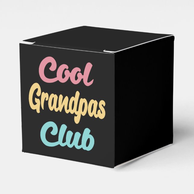 Cool Grandpas Club II Favour Box (Front Side)