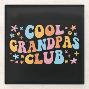 Cool Grandpas Club III Glass Coaster