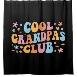 Cool Grandpas Club III Shower Curtain