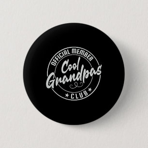 Cool Grandpas Club Official Member Vintage 6 Cm Round Badge
