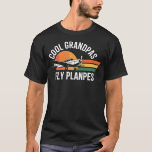Cool Grandpas Fly Planes Aviation Funny Pilot Gran T-Shirt