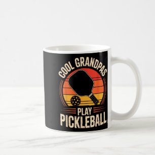 Cool grandpas play pickleball funny pickleball coffee mug