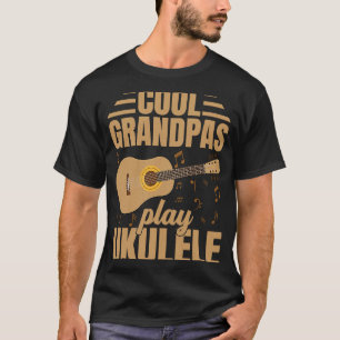 Cool Grandpas Play Ukulele  Player Music  Graphic T-Shirt