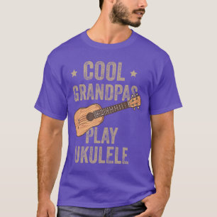 Cool Grandpas Play Ukulele Ukulele Music Guitar bo T-Shirt
