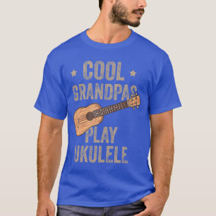 Cool Grandpas Play Ukulele Ukulele Music Guitar bo T-Shirt
