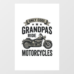Cool Grandpas Ride Motorcycles Vintage Biker Shirt