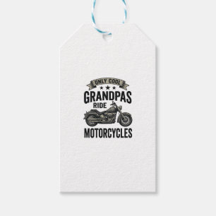 Cool Grandpas Ride Motorcycles Vintage Biker Shirt Gift Tags